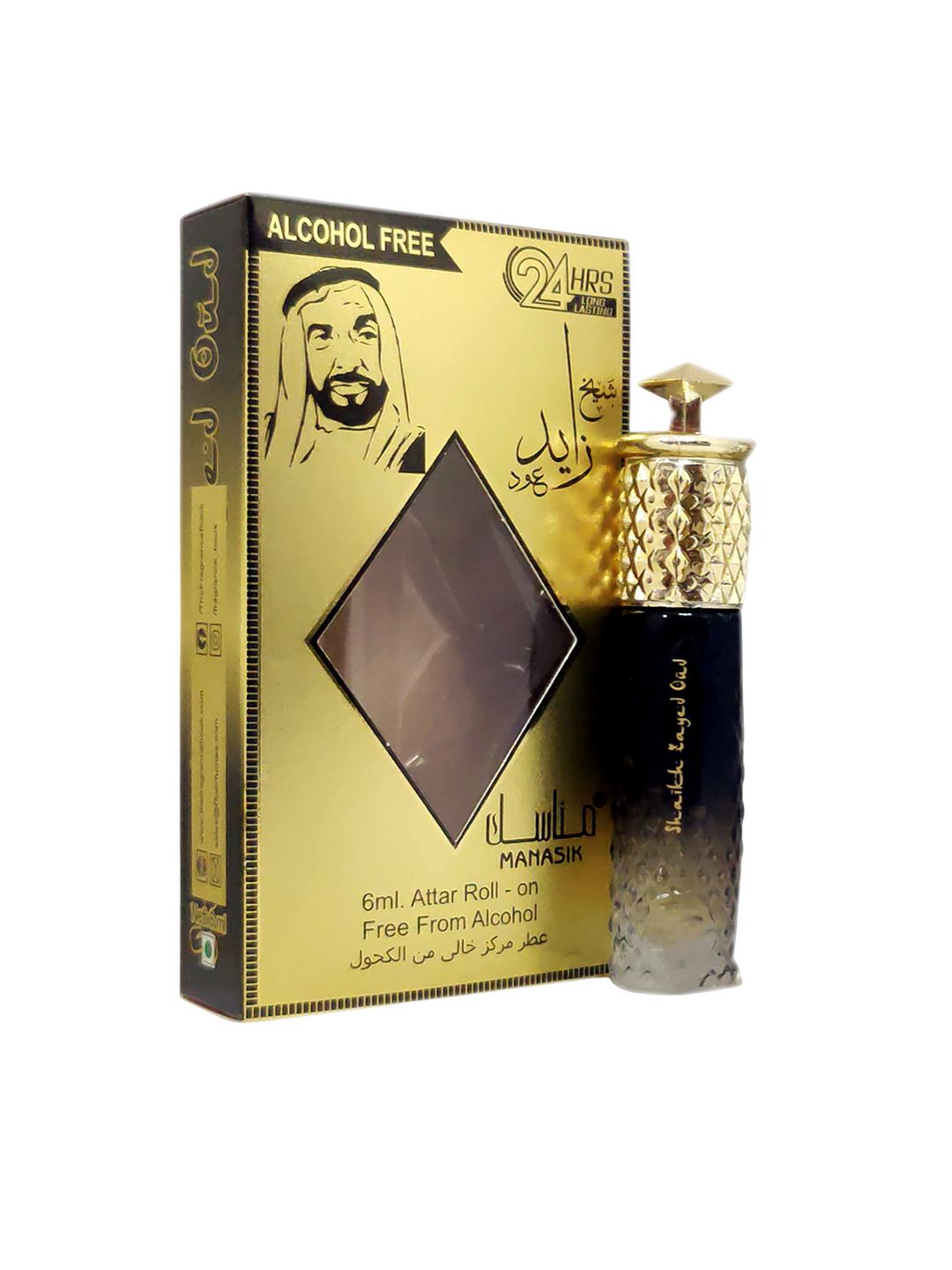 MANASIK Shaikh Zayad Oud Long Lasting Concentrated Attar Roll On - 6 ml-picture-19