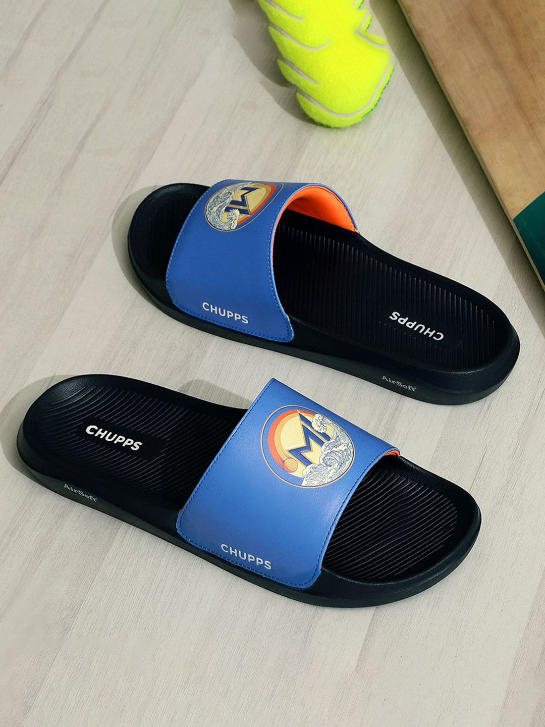 CHUPPS Men Mumbai Indians Surge Sliders-picture-48