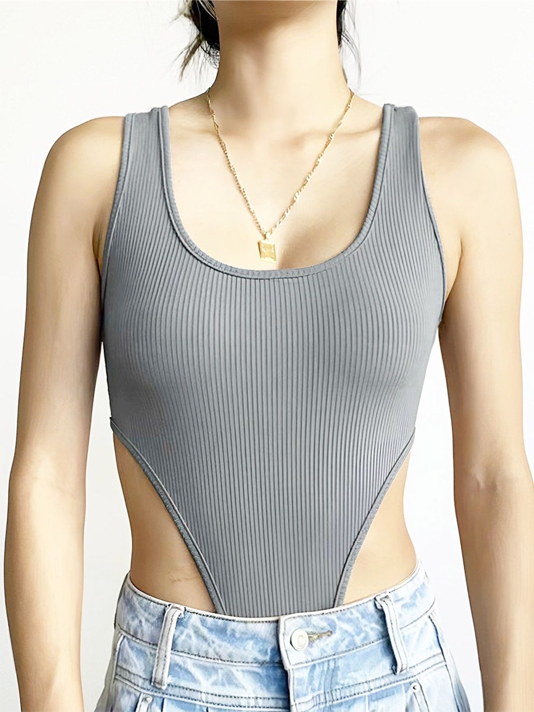 TRENDY ERA Women Round Neck Bodysuit-picture-34