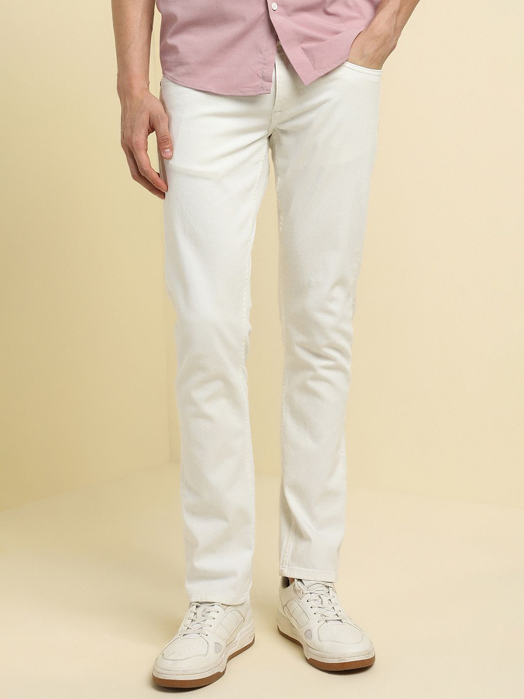 Allen Solly Men Slim Fit Low Distress Jeans-picture-31