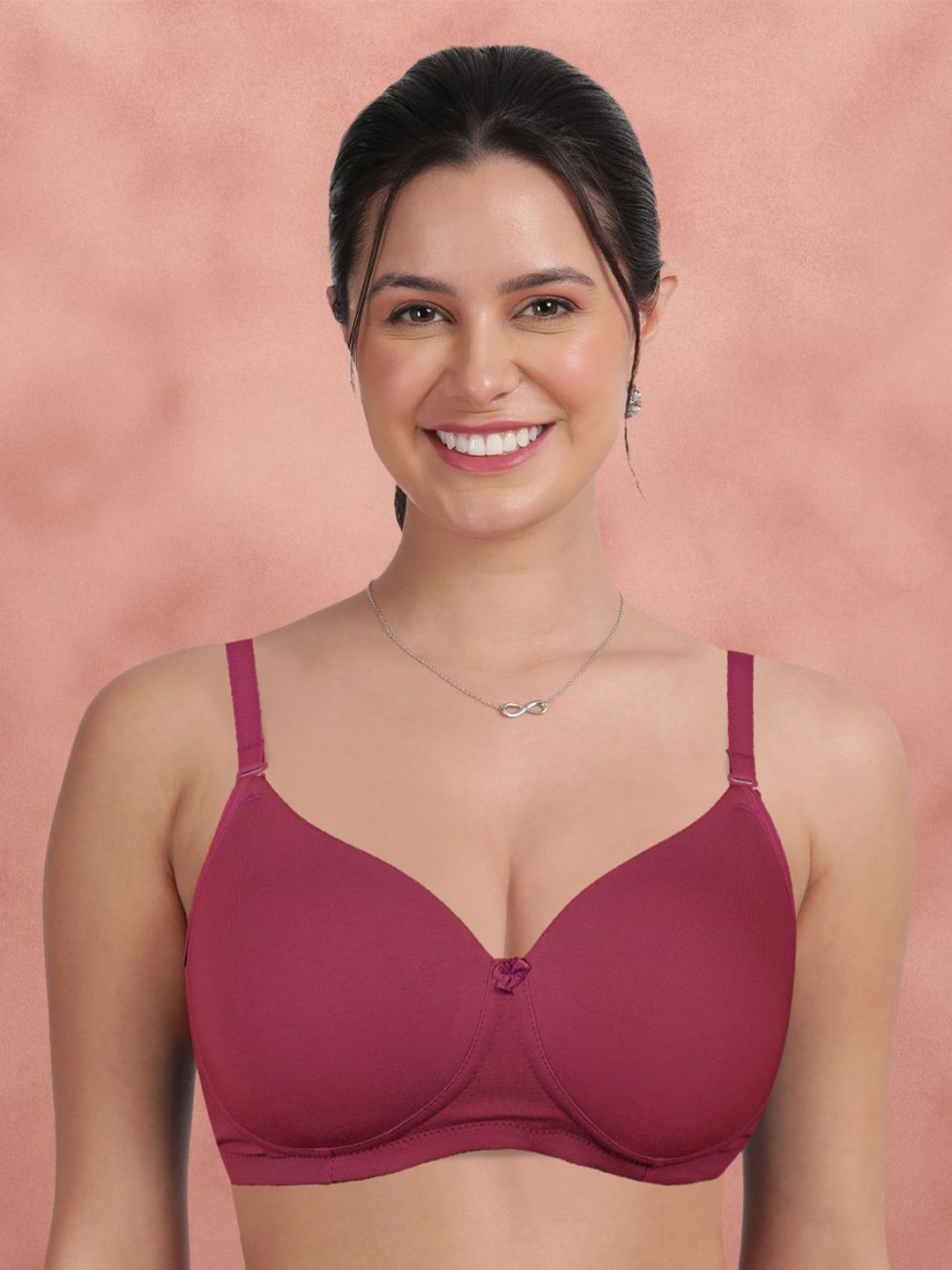 Susie Medium Coverage Lightly Padded Cotton Seamless T-shirt Bra