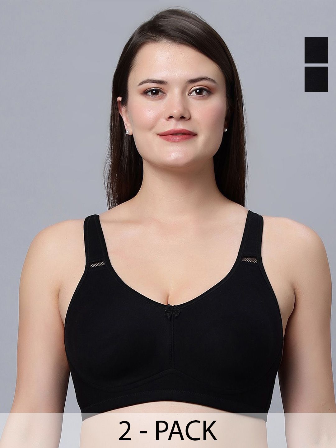 In Care pack of 2 Cotton Full Coverage T-shirt Bra-picture-28