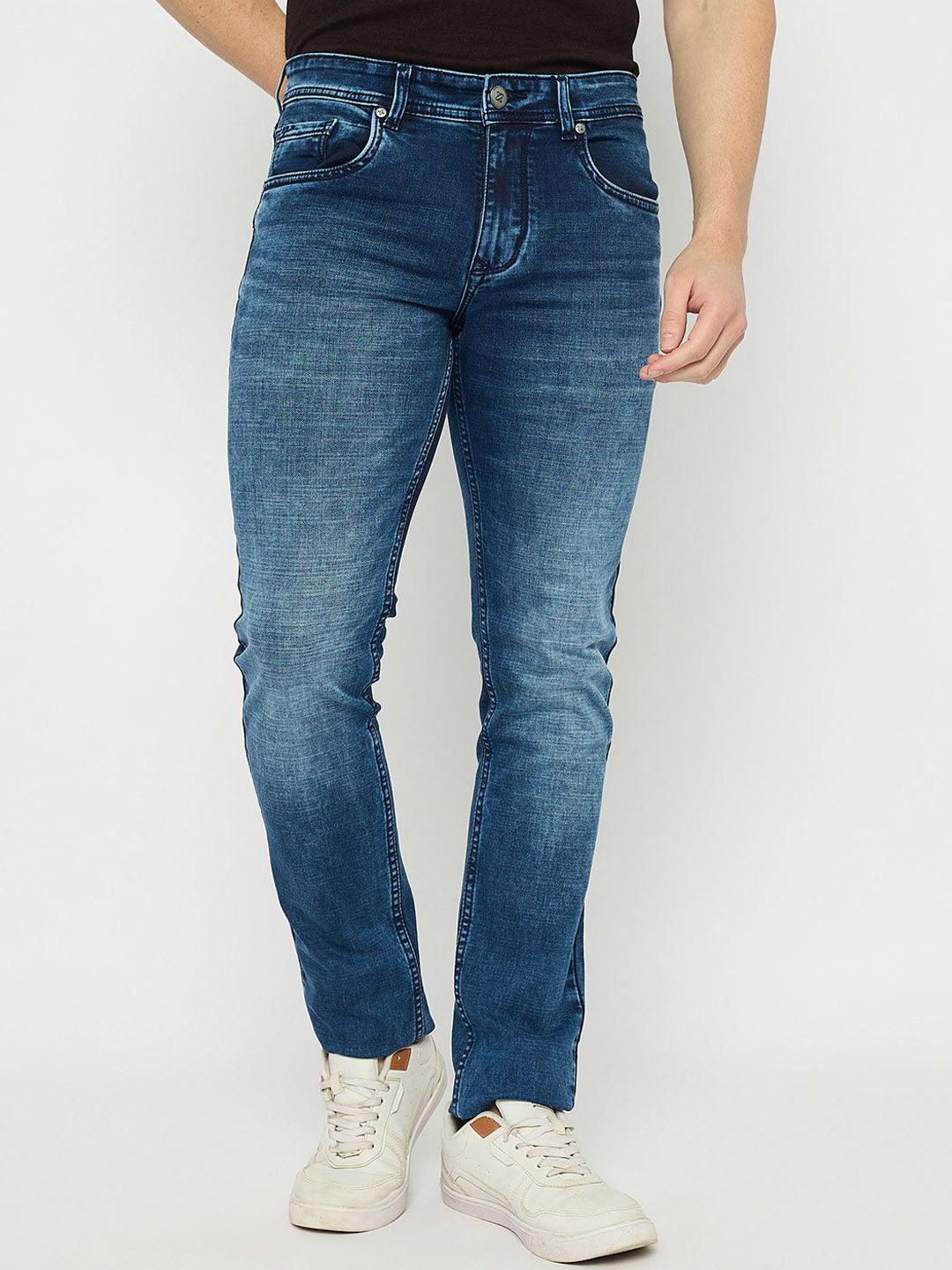 Duke Men Slim Fit Light Fade Stretchable Jeans-picture-57