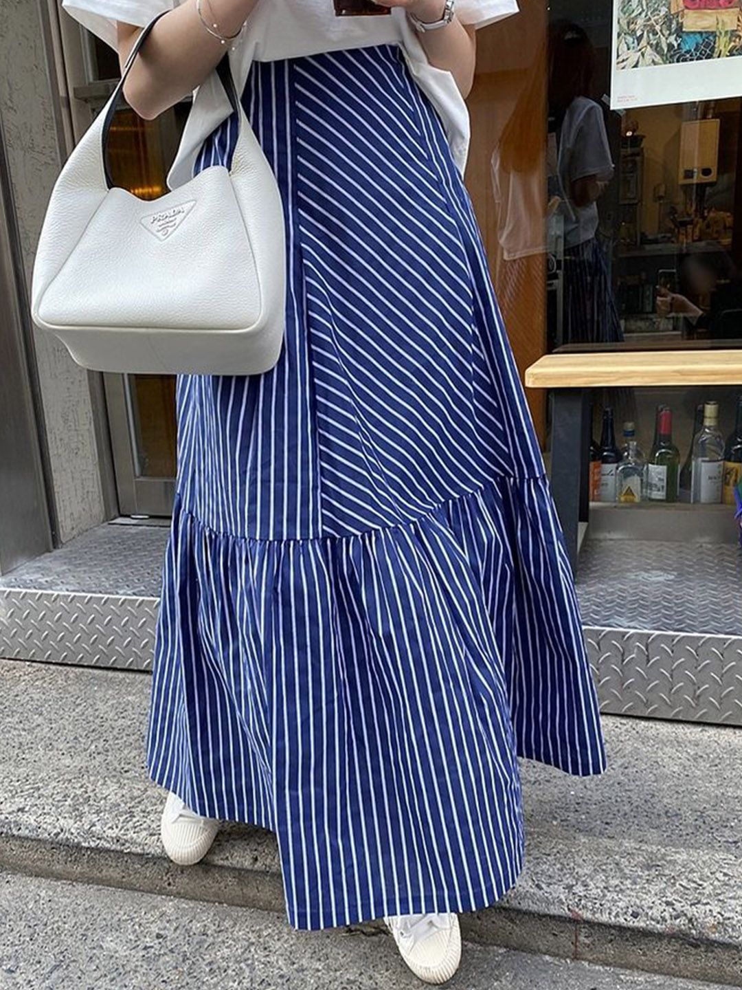 LULU & SKY Women Striped A-Line Maxi Skirt-image-31
