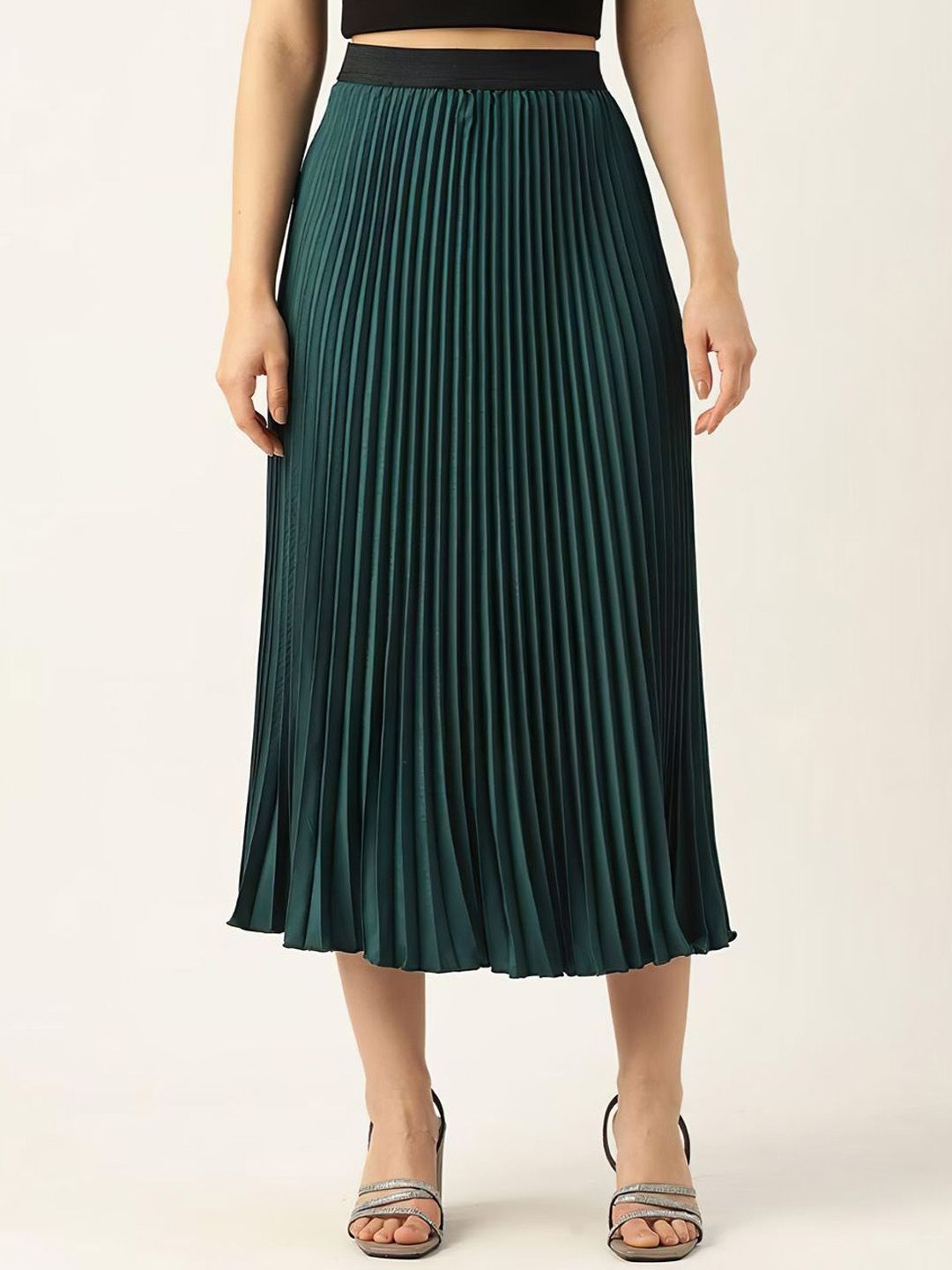 OTABU A-Line Pleated Midi Skirt-picture-19