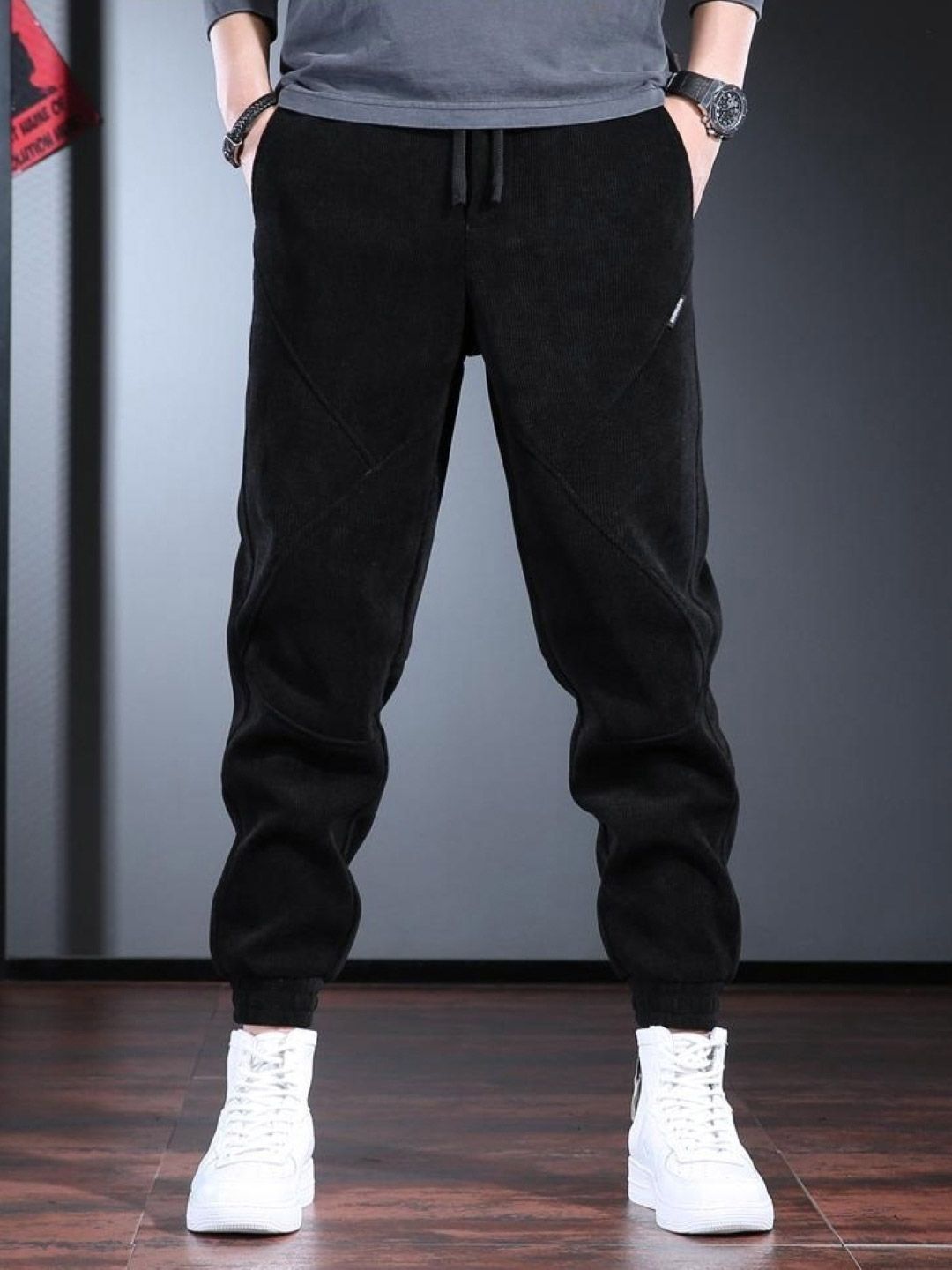 StyleCast Men Original Regular Fit Mid-Rise Flat-Front Regular Trousers-picture-21