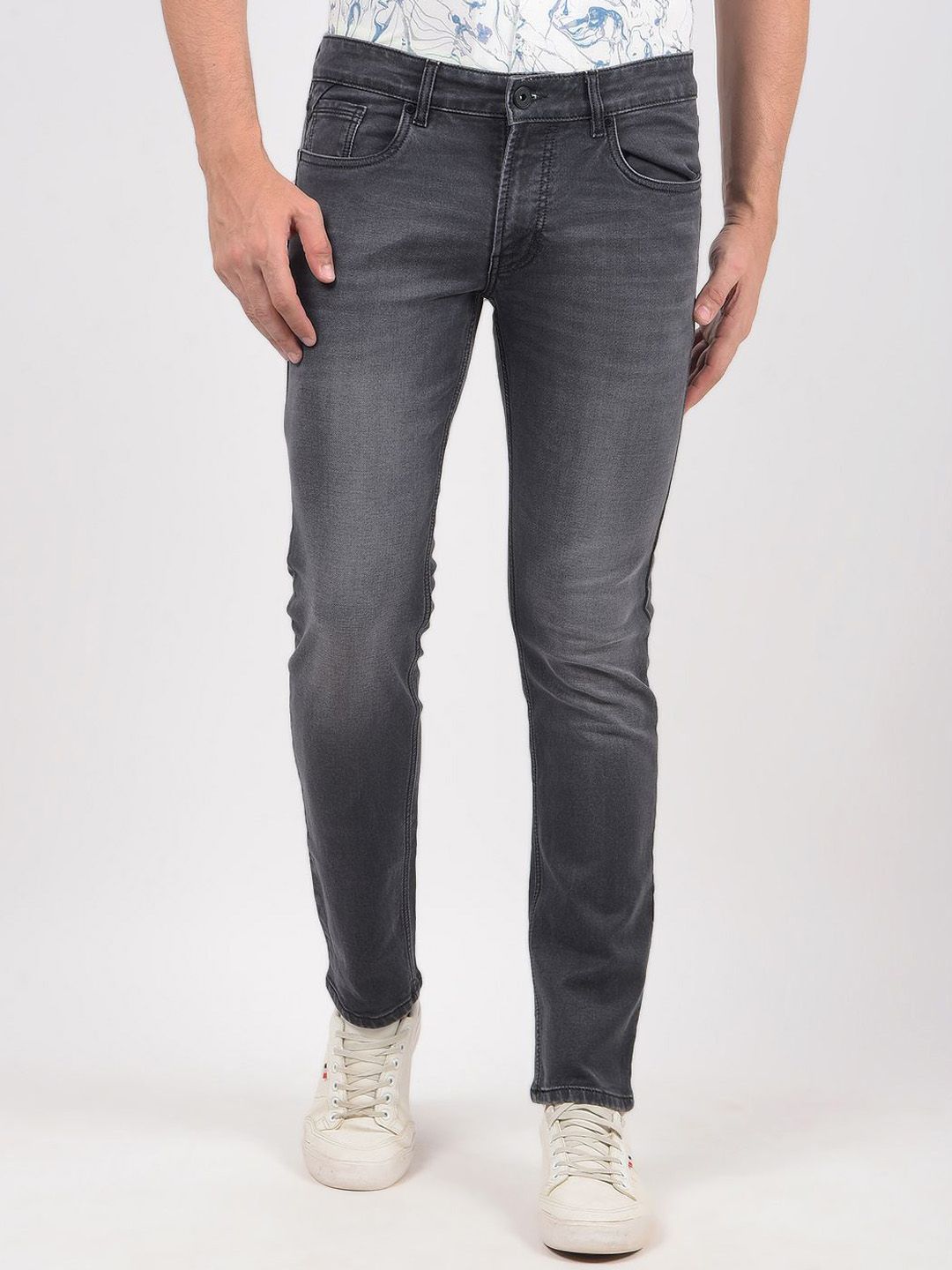 Numero Uno Men Skinny Fit Low-Rise Light Fade Stretchable Jeans-image-35