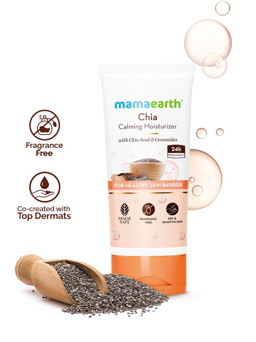 Mamaearth Chia Calming Moisturizer With Ceramides - 80 g-picture-49