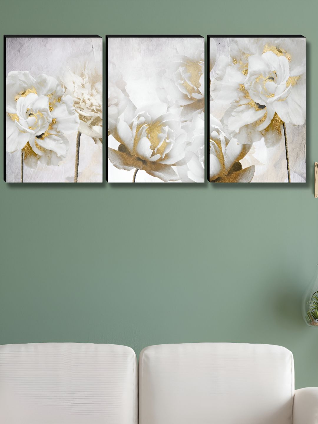 Myntra Elegant Homes White & Beige 3 Pieces Floral and Botanical Wall Art-picture-39