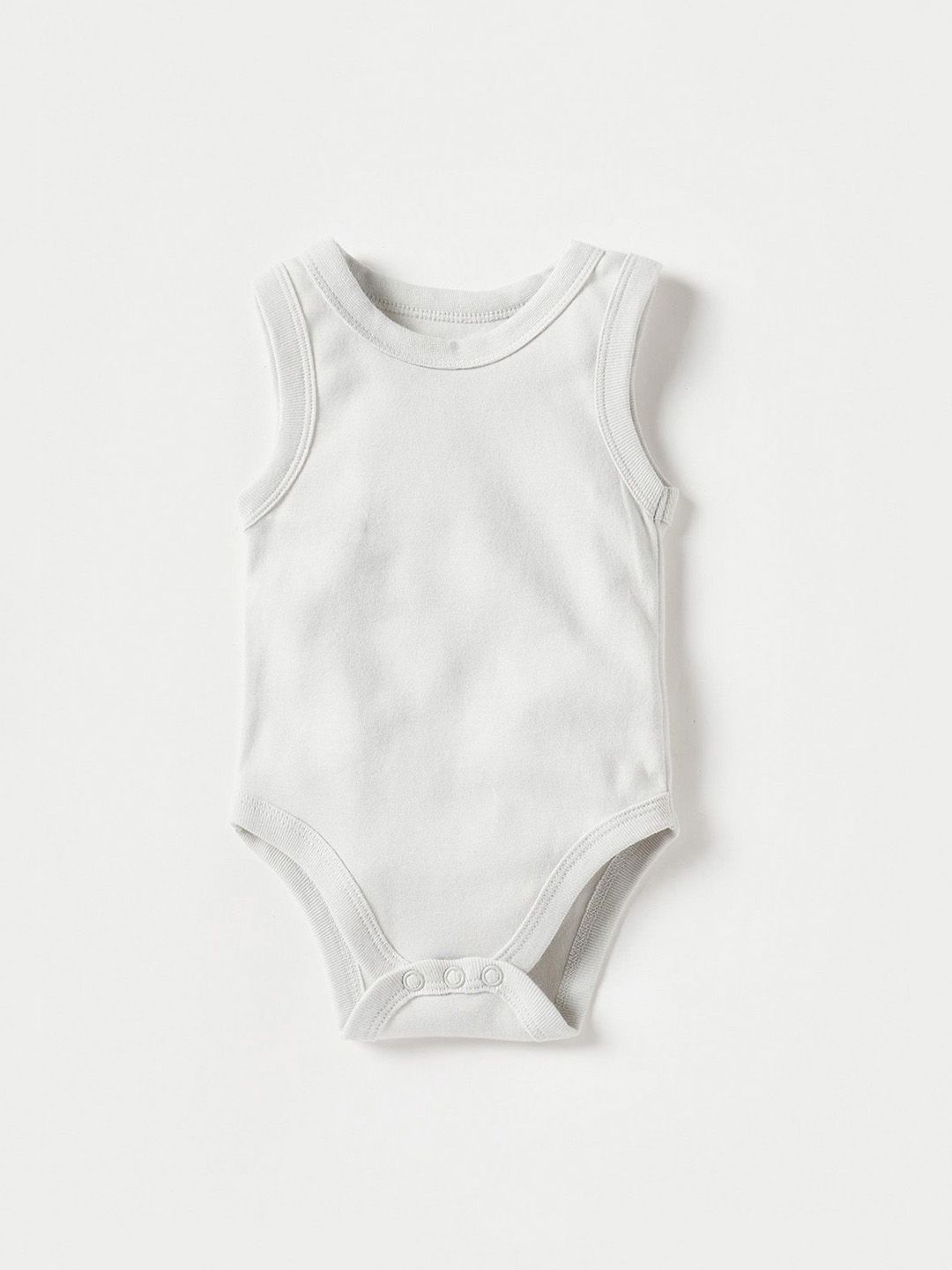Juniors by Babyshop Infant Boys Pure Cotton Round Neck Sleeveless Bodysuit-picture-33