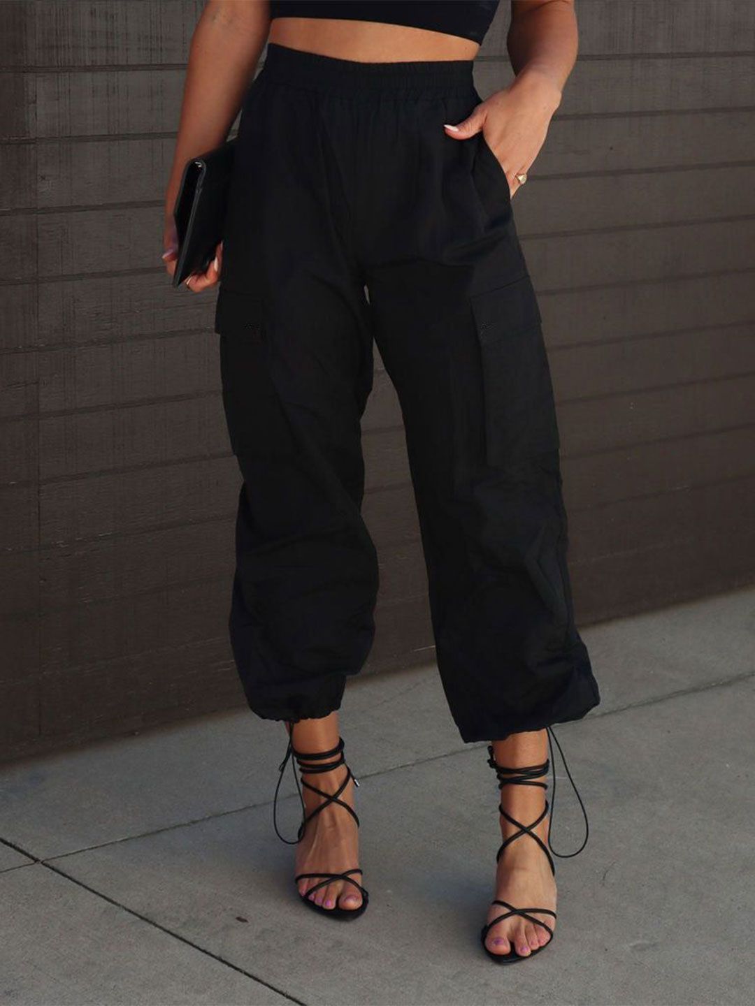 StyleCast Women Regular Fit High-Rise Cargos Trousers-picture-31