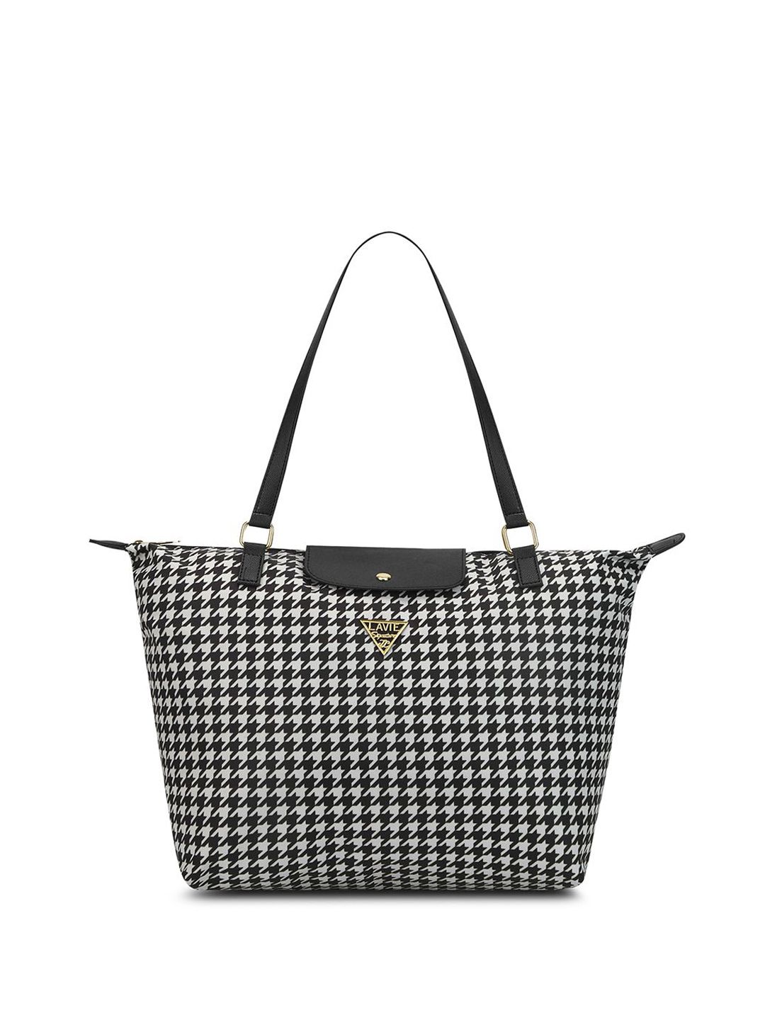 LAVIE Signature Printed Oversized Structured Tote Bag with Quilted-picture-37