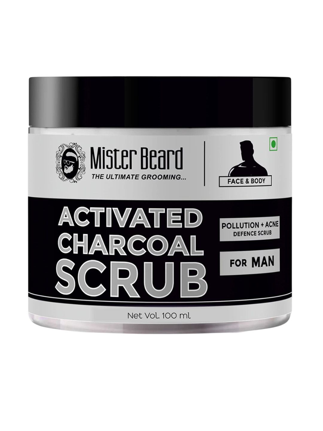 Mister beard Activated Charcoal Scrub With Charcoal Extract - 100 ml-picture-26