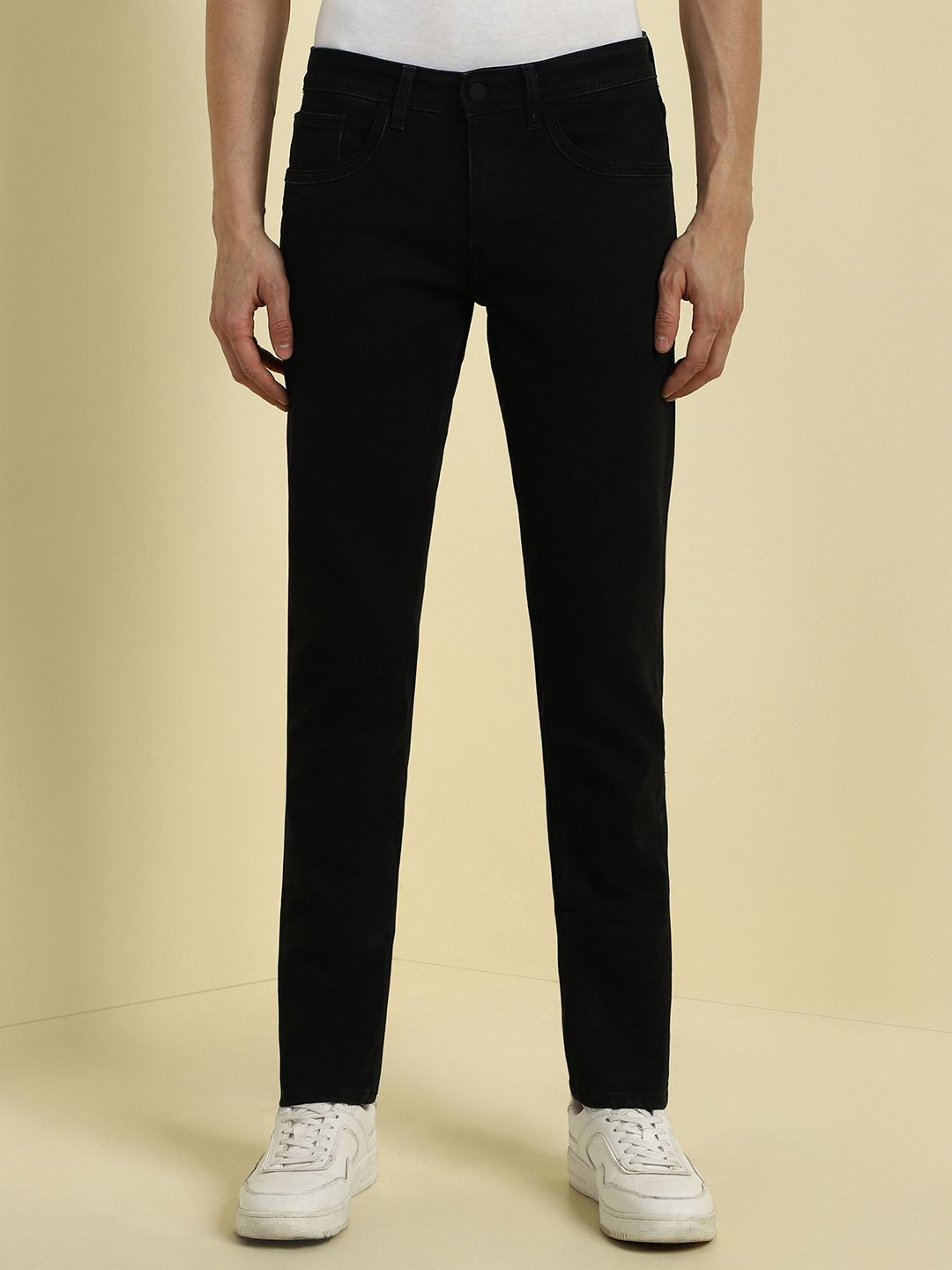 Allen Solly Men Slim Fit Mid-Rise Cotton Jeans-picture-32