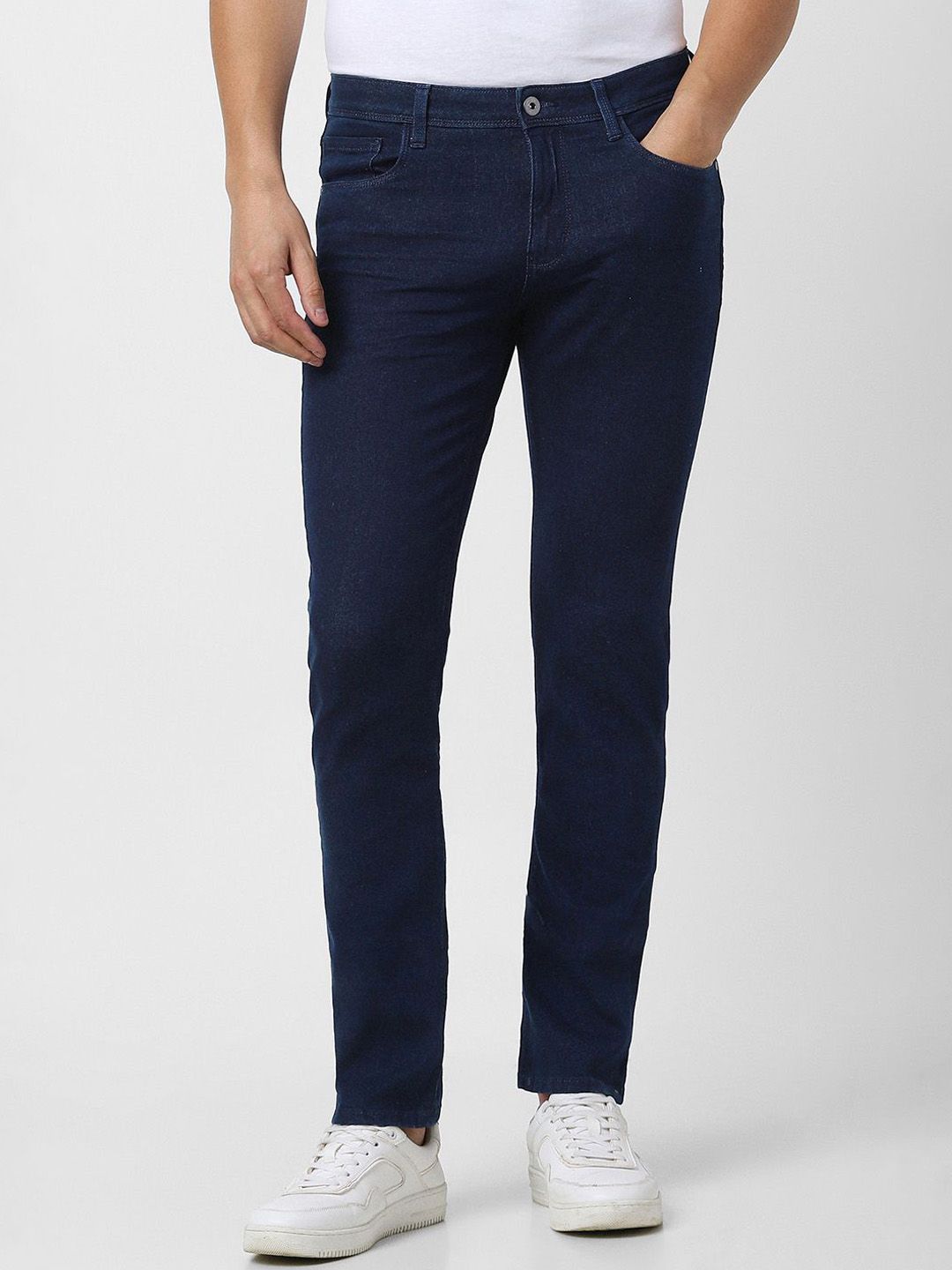 VAN HEUSEN DENIM LABS Men Slim Fit Mid-Rise Stretchable Jeans