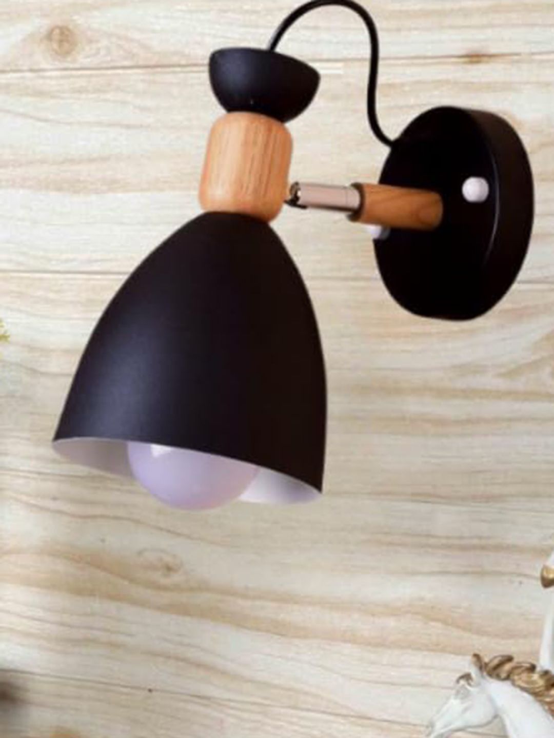 KINIS Black & White Aluminium Quirky Abstract Shaped Shaped Wall Lamp-picture-24