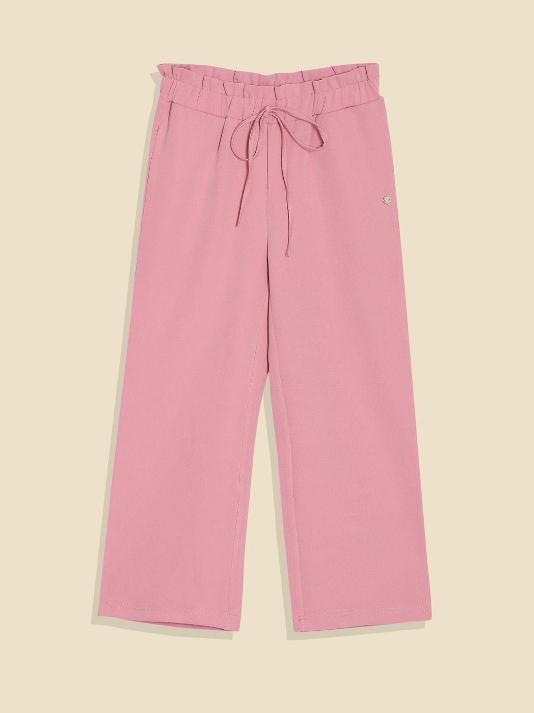 Allen Solly Junior Girls Cotton Mid-Rise Regular Fit Trousers-picture-28