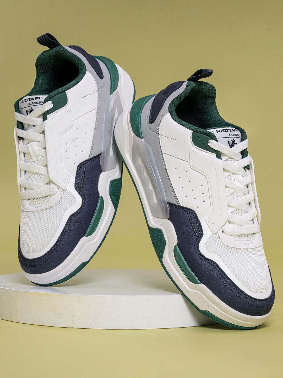 Red Tape Men Colourblocked PU Sneakers-picture-13