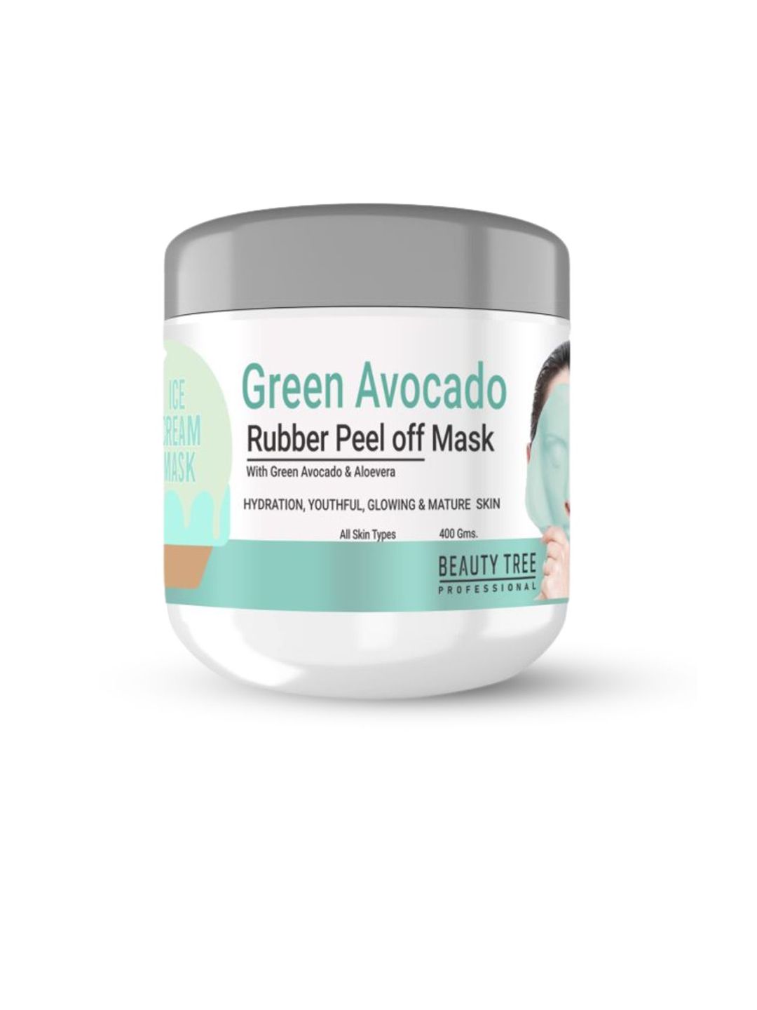 Beauty Tree Green Avocado Rubber Peel off Mask- 400 g-picture-48