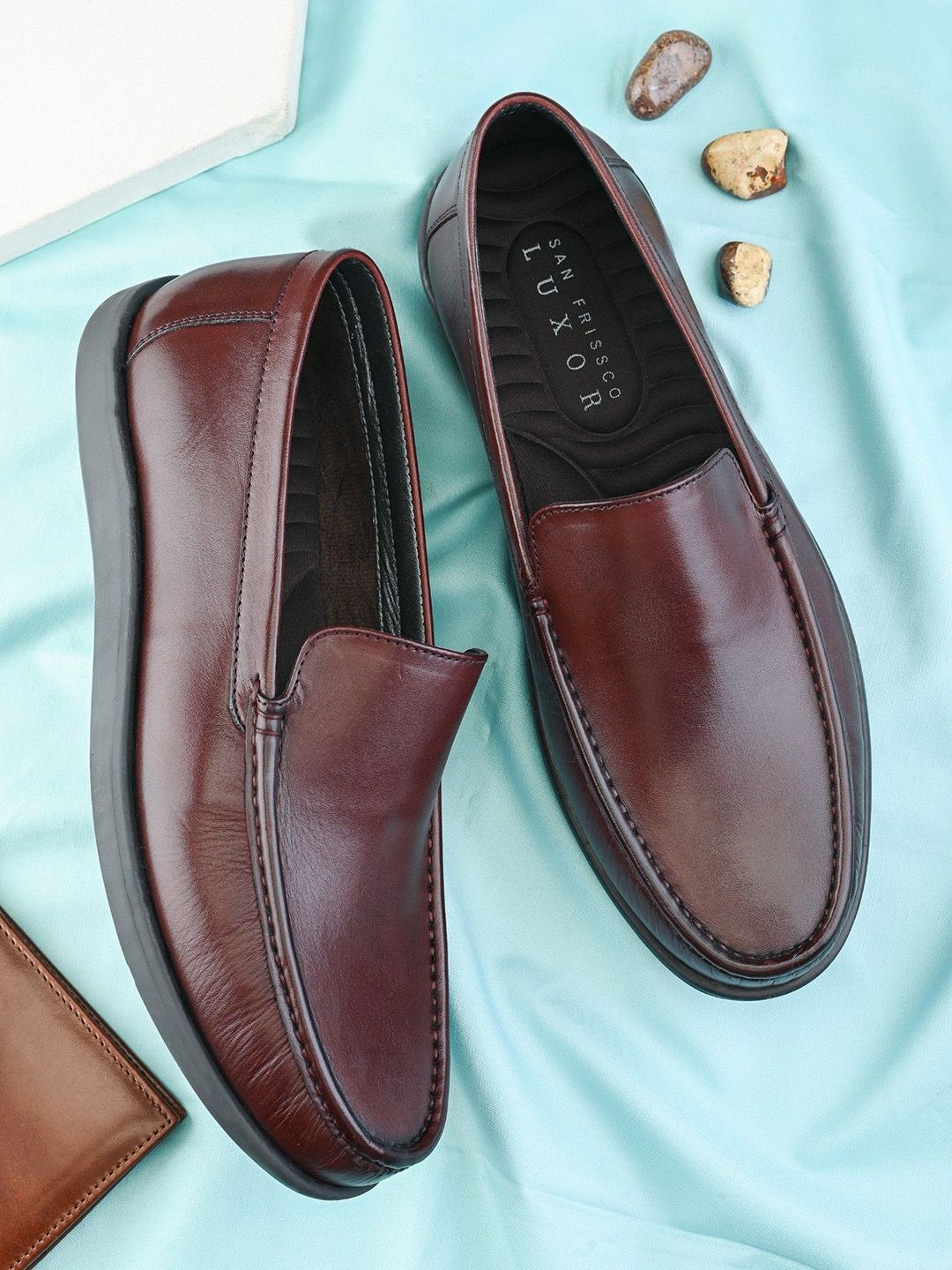 San Frissco Men Leather Formal Loafers-image-13