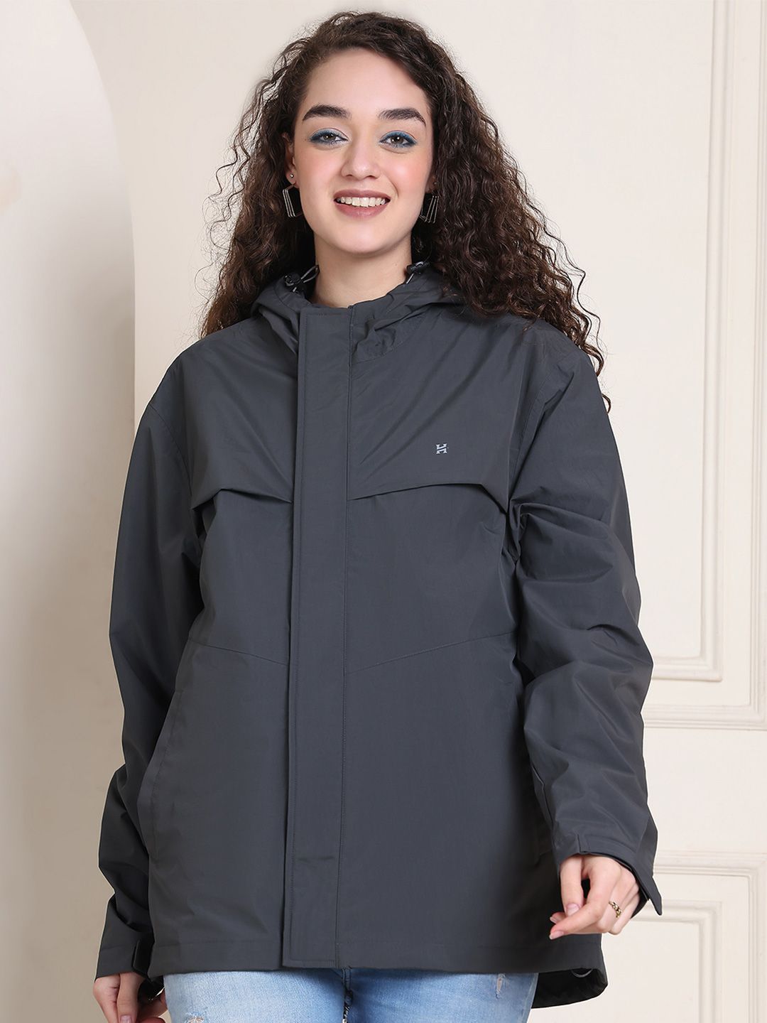 HOUSE OF VEDAS Women Windcheater and Water Resistant Outdoor Sporty Jacket