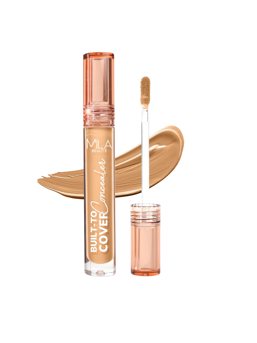 MILA BEAUTE Built To Cover Matte Liquid Concealer With Vitamin E - 4 ml - Golden Sand-picture-44