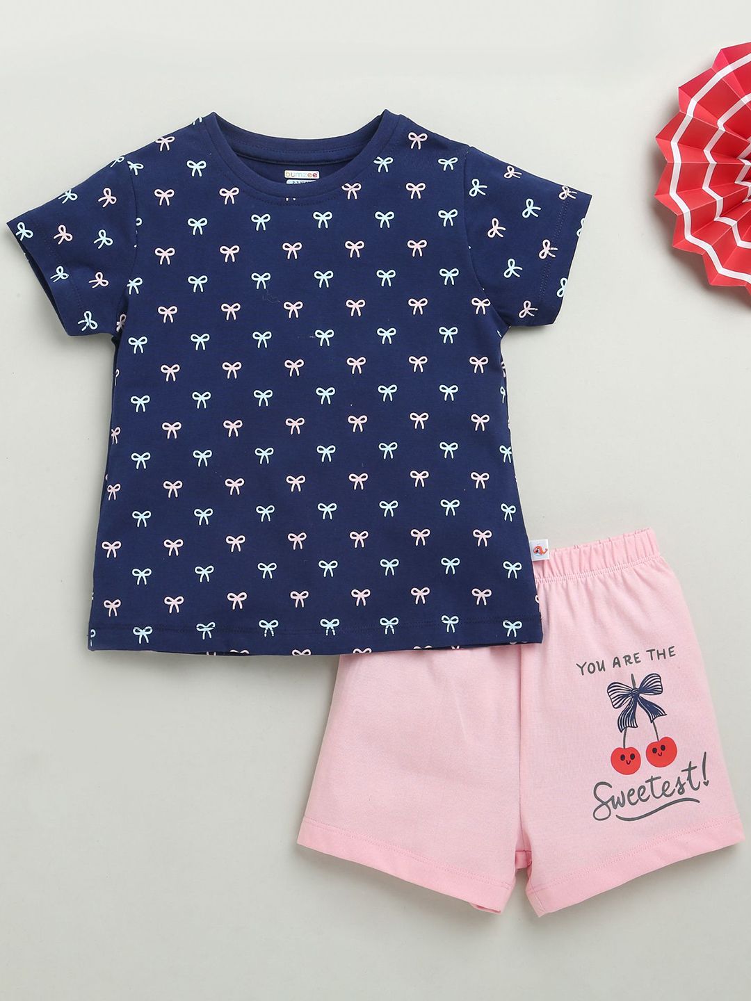 BUMZEE Girls Printed T-shirt with Shorts-picture-51