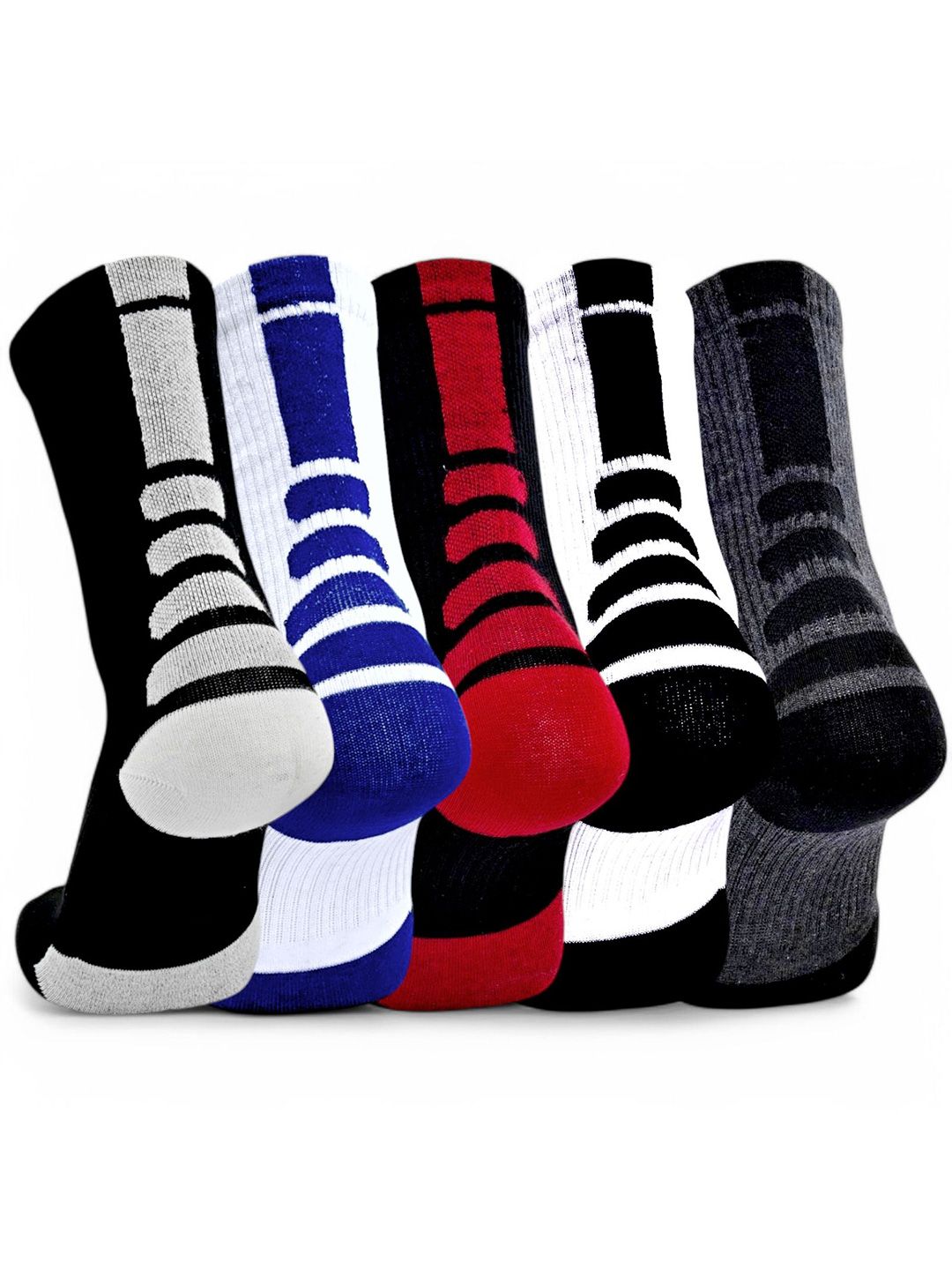 Sockscarving Men Pack Of 6 Patterned Cotton Calf Length Socks-picture-47