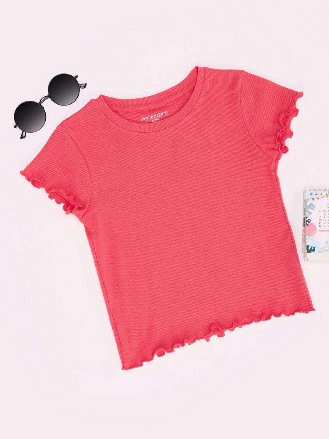 Pantaloons Junior Girls Pockets T-shirt-picture-50