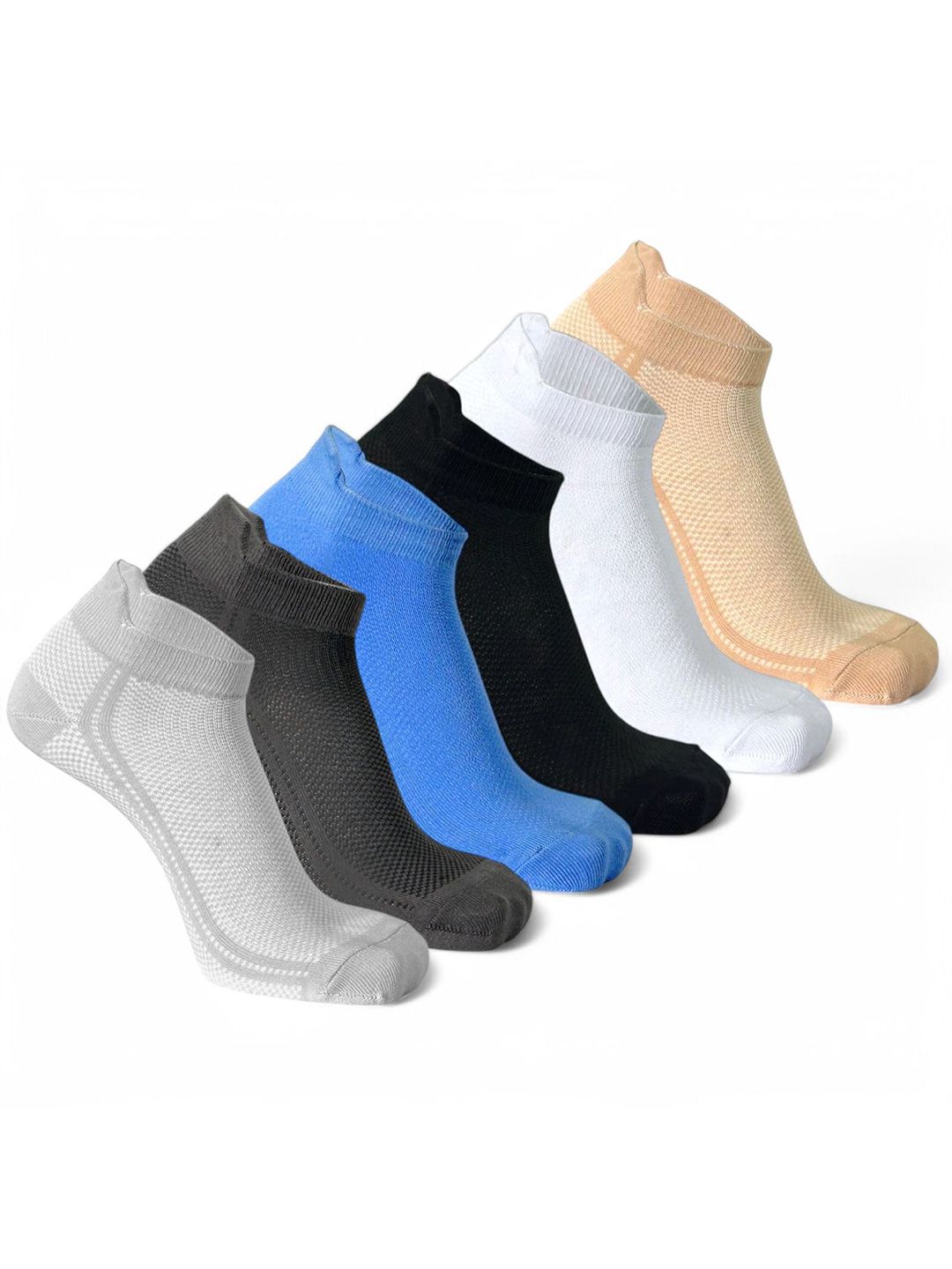 Sockscarving Men Pack Of 6 Cotton Ankle Length Socks-image-40