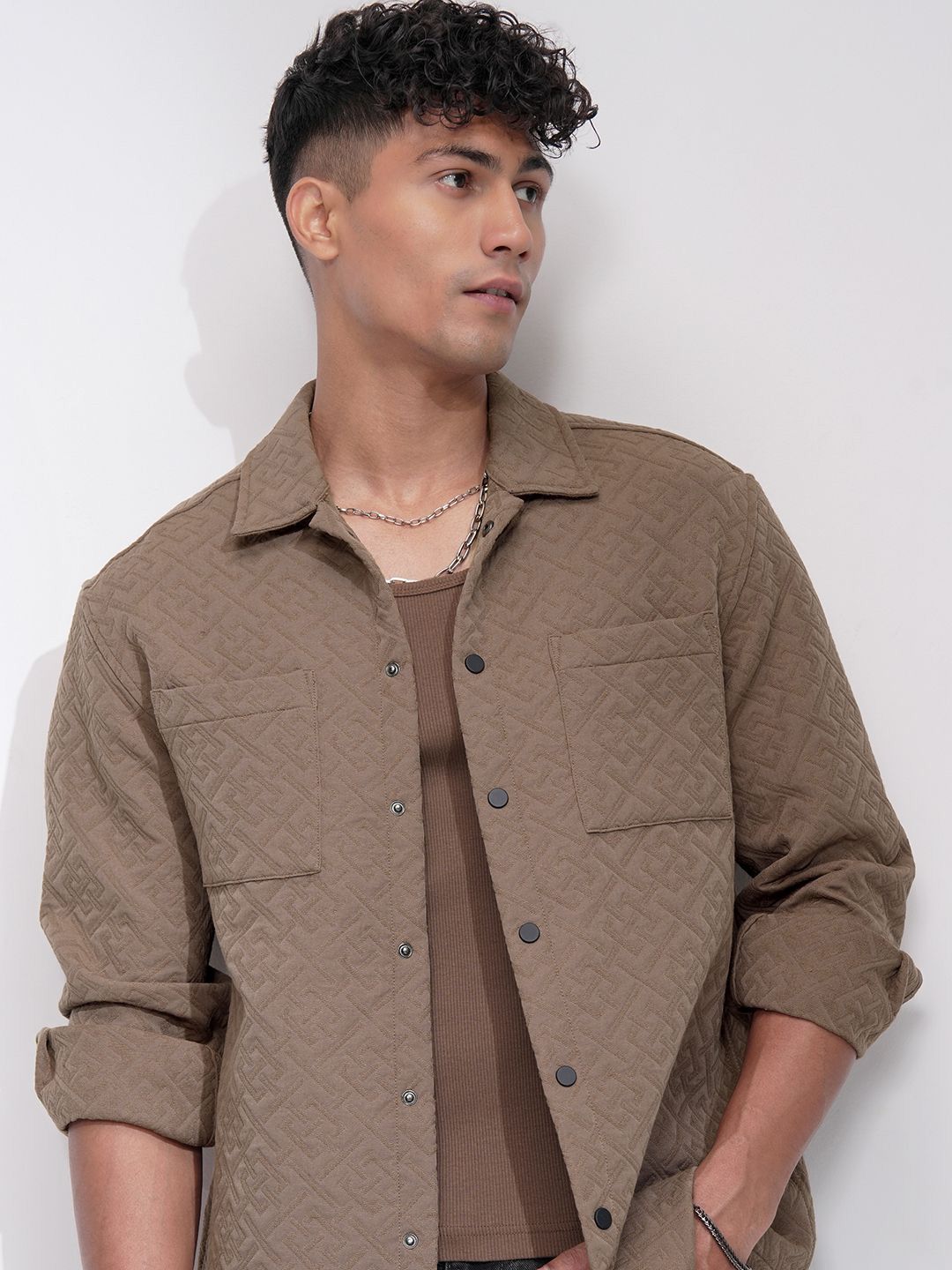 HIGHLANDER Men Comfort Opaque Casual Shirt-picture-19