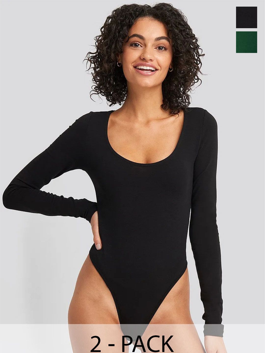 TRENDY ERA Pack Of 2 Round Neck Bodysuit-image-17