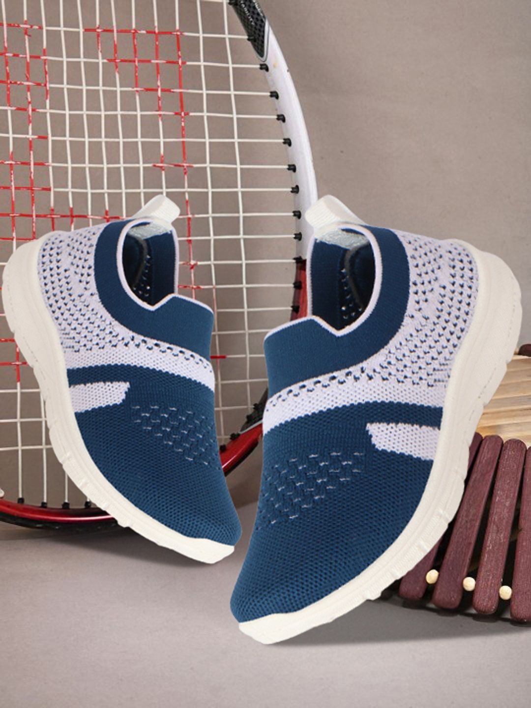 YK Girls Woven Design Slip-On Sneakers-picture-12