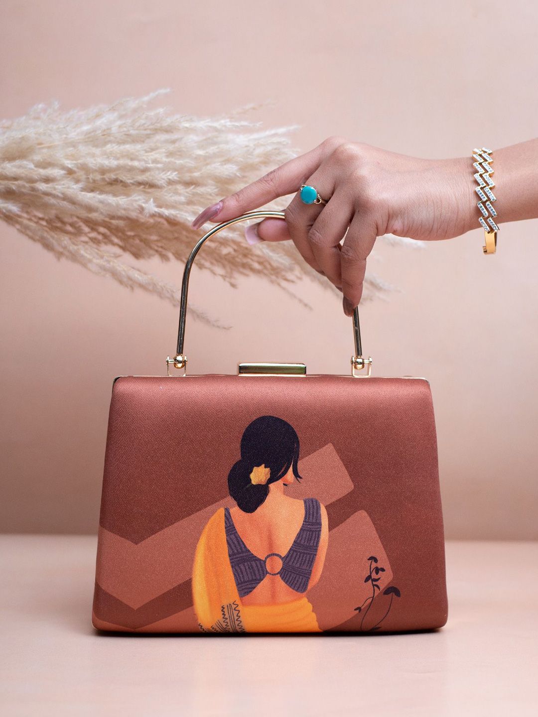 ARTKLIM Printed Box Clutch-picture-15