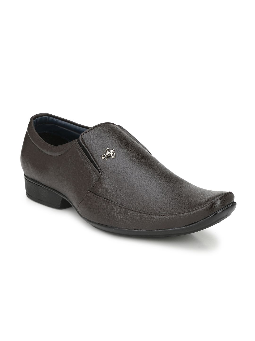 LEEPEETER Men Textured Formal Slip-Ons-image-13