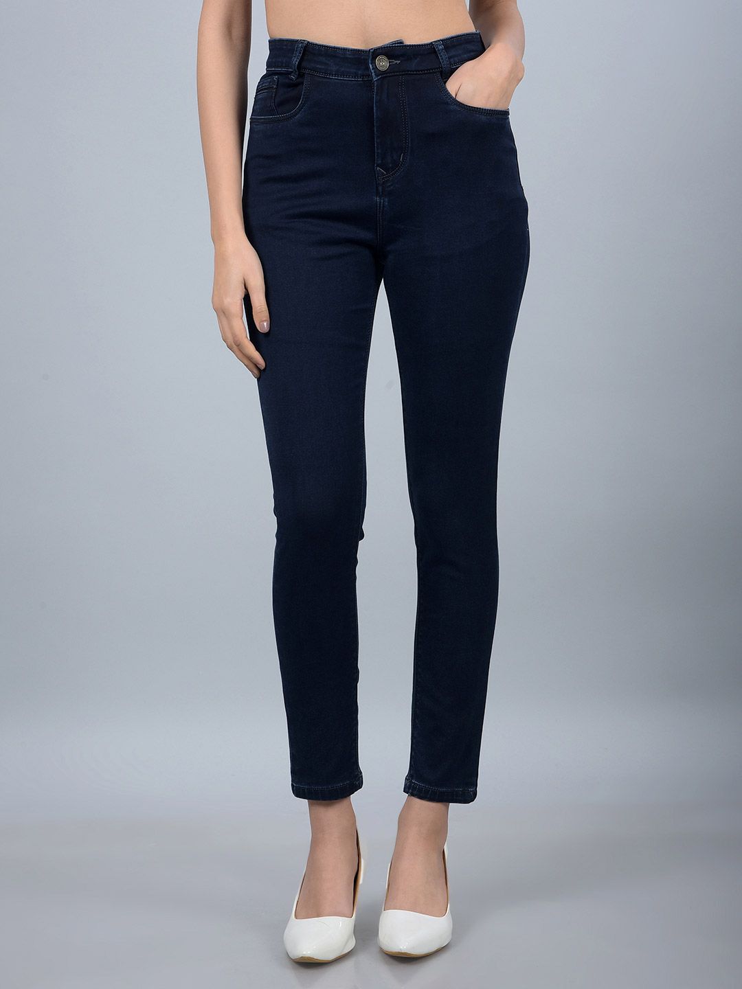 Crimsoune Club Women Skinny Fit Heavy Fade Stretchable Jeans
