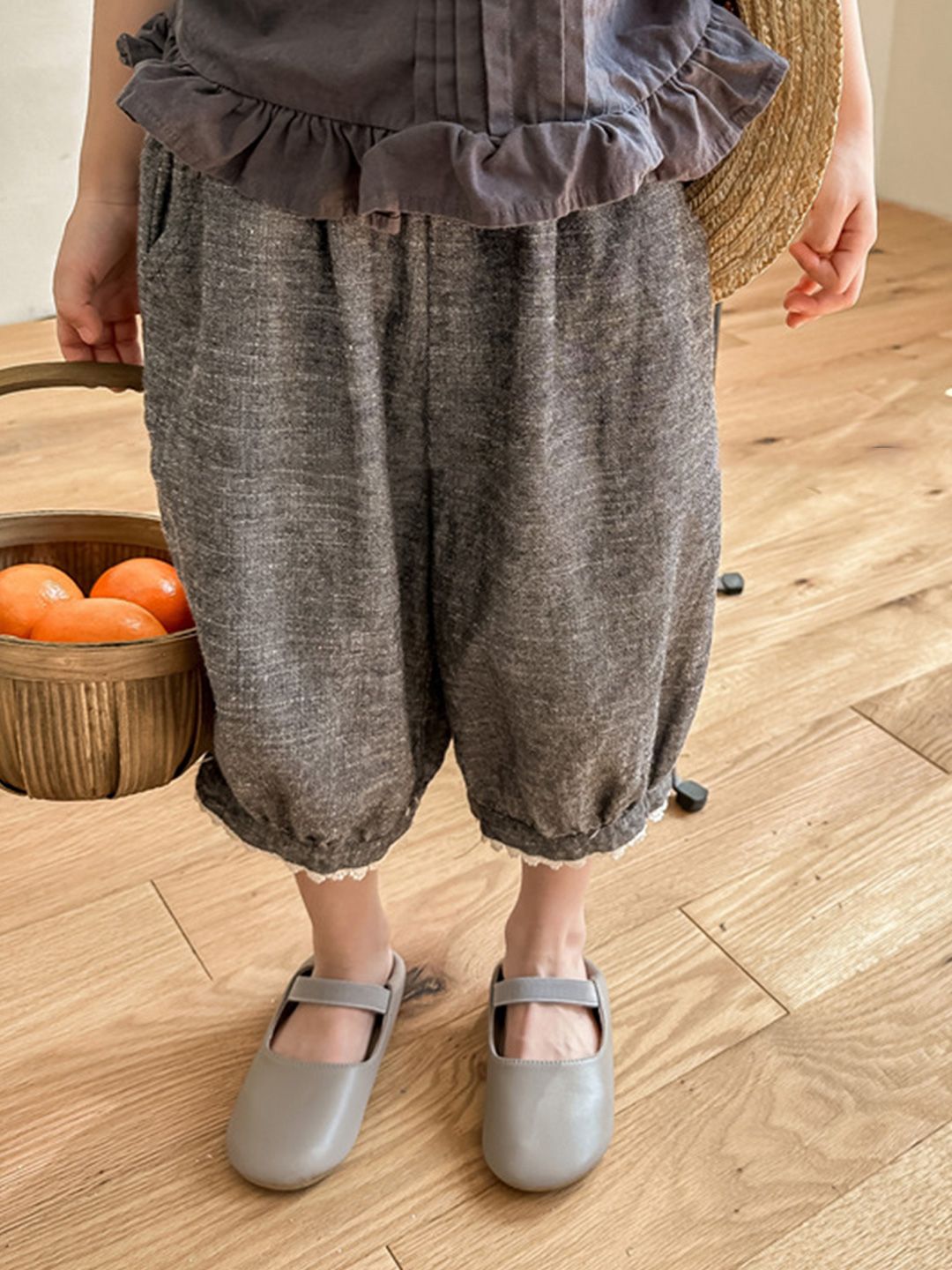 LULU & SKY Girls Loose Fit High-Rise Trousers-picture-45