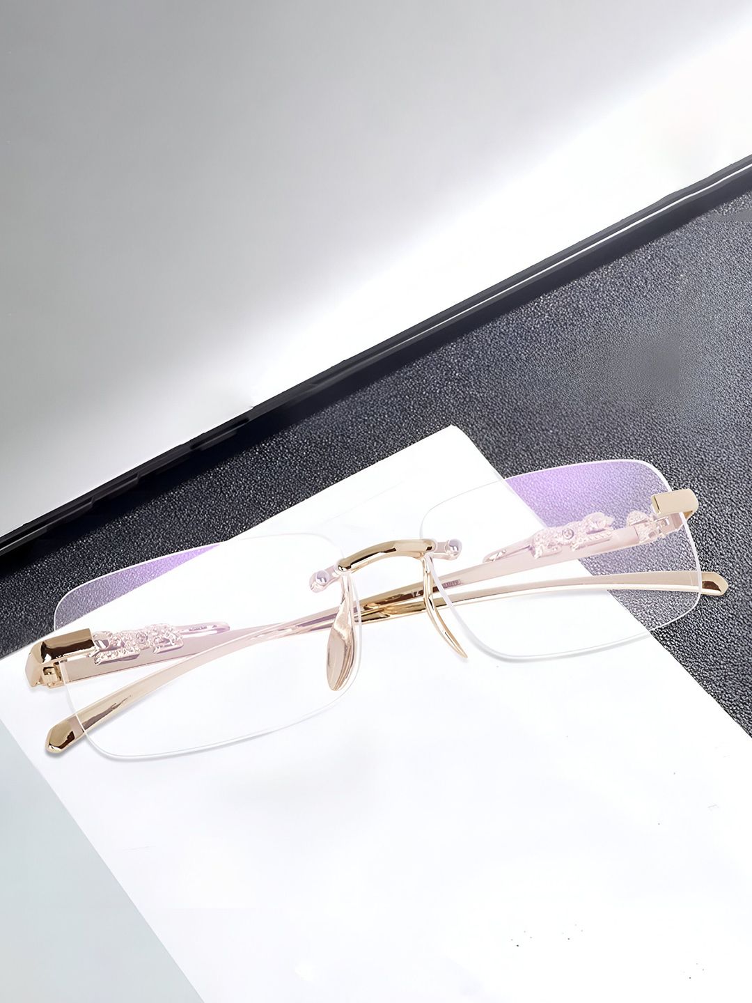 FUNGLASSES Unisex Rectangle Sunglasses-image-38