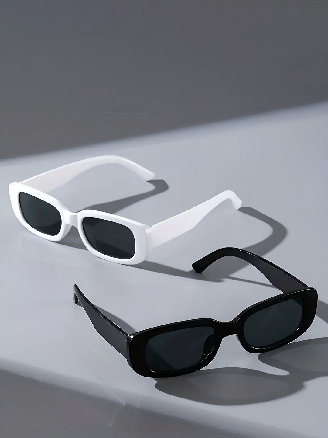 FUNGLASSES Unisex Rectangle Sunglasses with UV Protected Lens-image-43