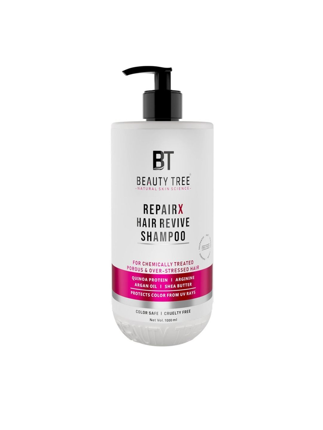 Beauty Tree Repairx Revive Hair Shampoo With Argan Oil For Damaged Hairs- 1000 ml-image-34
