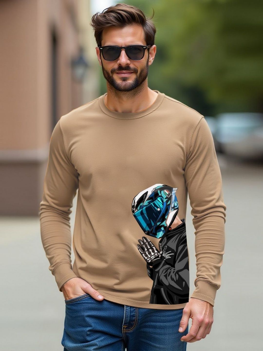 Moda Rapido Men Graphic Printed Round Neck Cotton T-shirt-picture-16