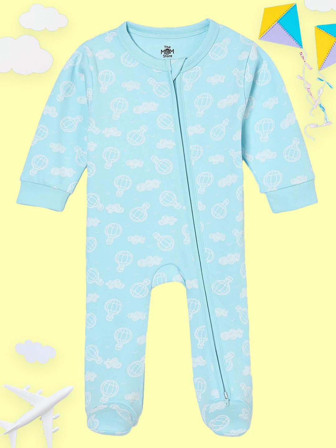 The Mom Store Infants Printed Pure Cotton Sleepsuit-picture-37