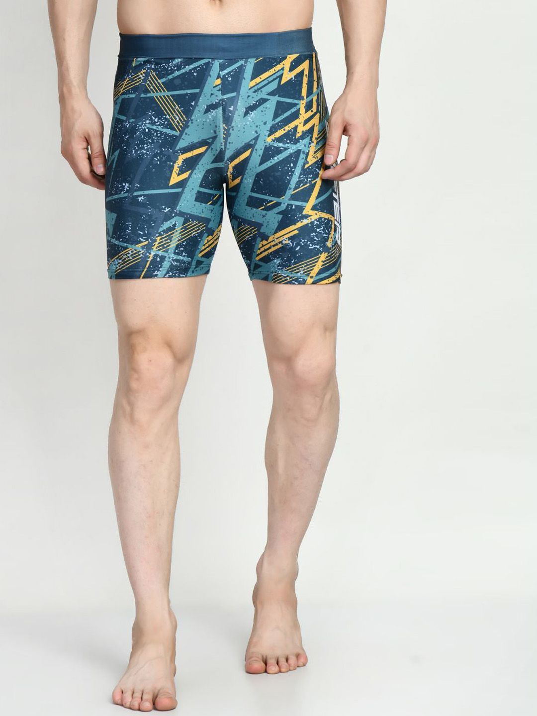 SHIFTER Men Printed Slip-On Swim Shorts