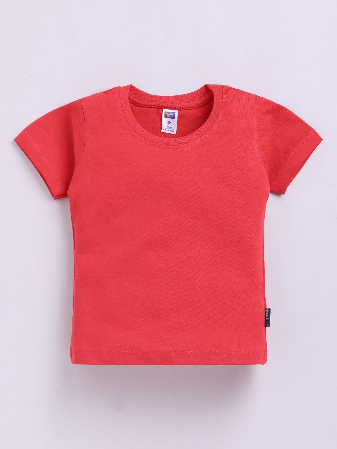 Nottie Planet Boys Solid Round Neck Cotton T-shirt-picture-19