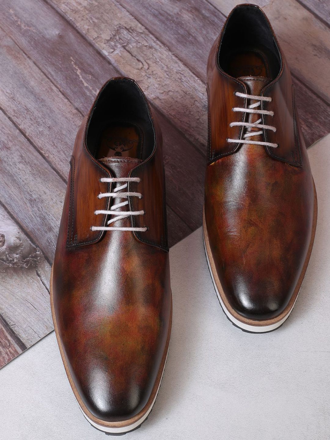 MILLE DOLLARI Men Leather Formal Derbys-picture-34