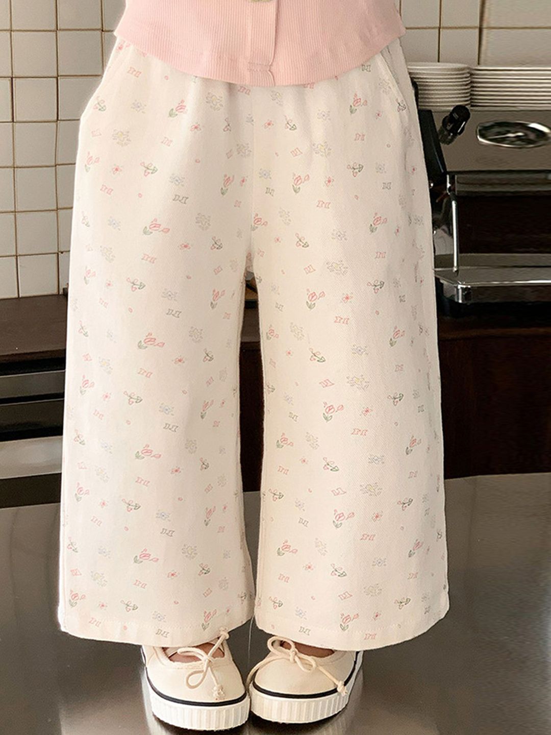 LULU & SKY Girls Wide Leg High-Rise Track Pants-picture-12