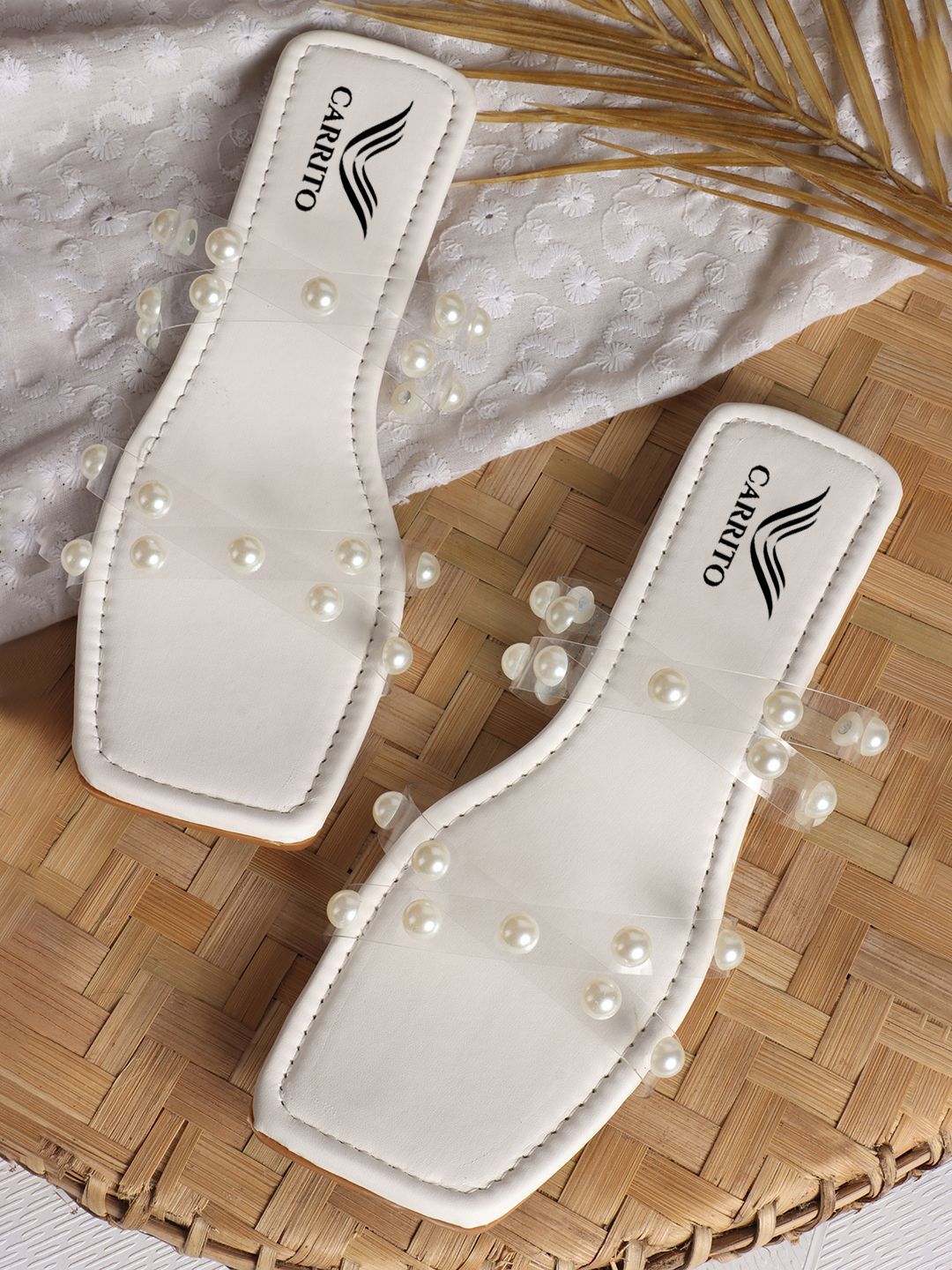 carrito Women Embellished Open Toe Flats-picture-12