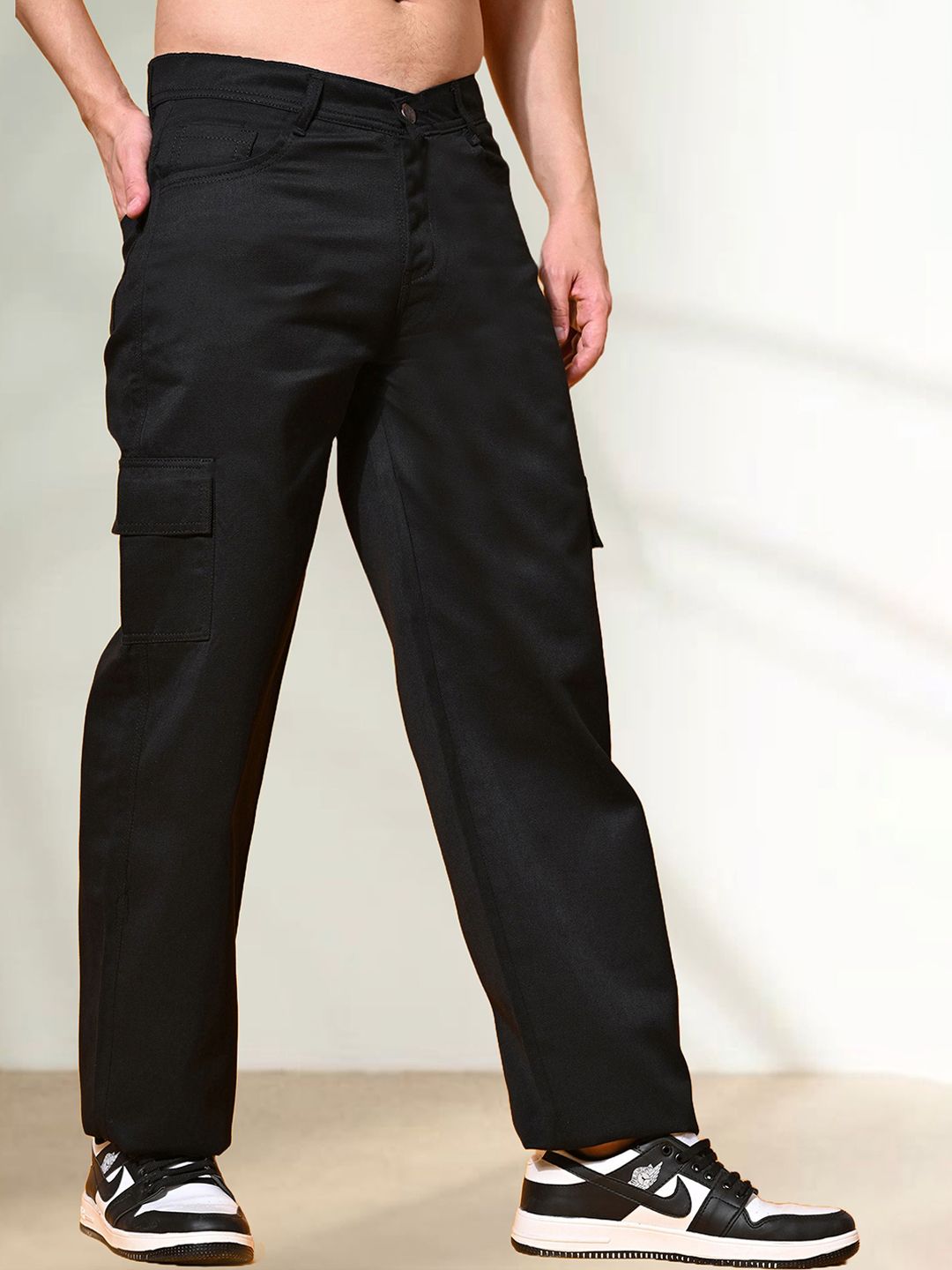 LINARIA Men Classic Regular Fit Stretchable Cargo Styles Jeans-picture-25