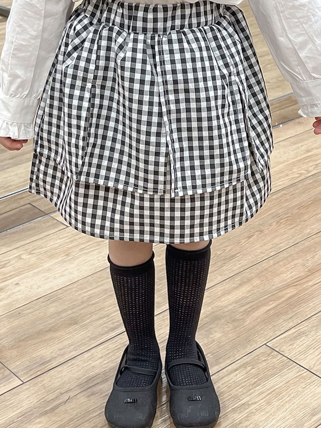 LULU & SKY Girls Checked Knee Length Skirt-picture-17