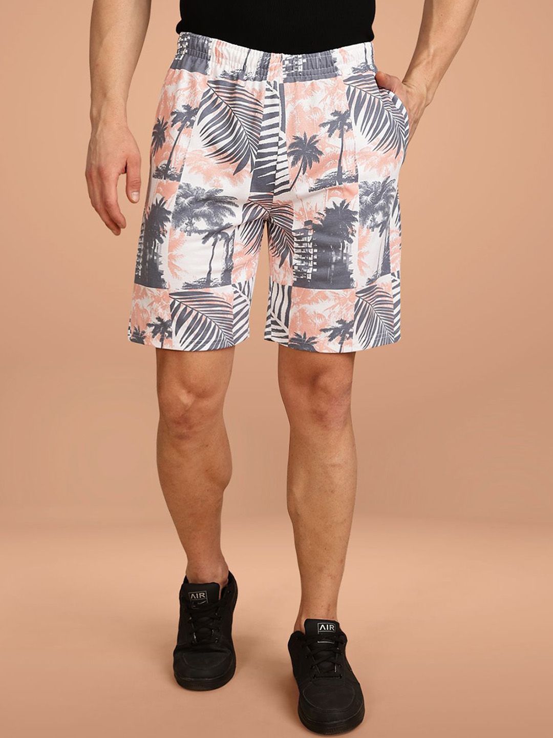 BULLMER Men Printed Mid-Rise Shorts-picture-16